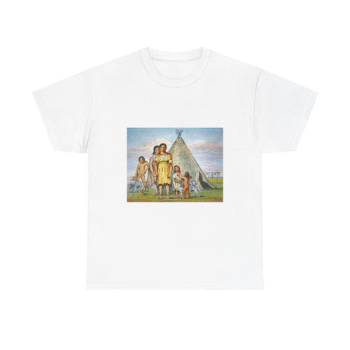 George Catlin (American artist, 1796-1872) A Comanche family outside their teepee, 1841 (Native Americans in Art) T-Shirt