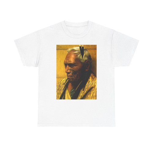 An Aristocrat - Portrait of Te Kamaka, Aged 90 Years, a Chief of the Ngatimakata Tribe (Native Americans in Art) T-Shirt