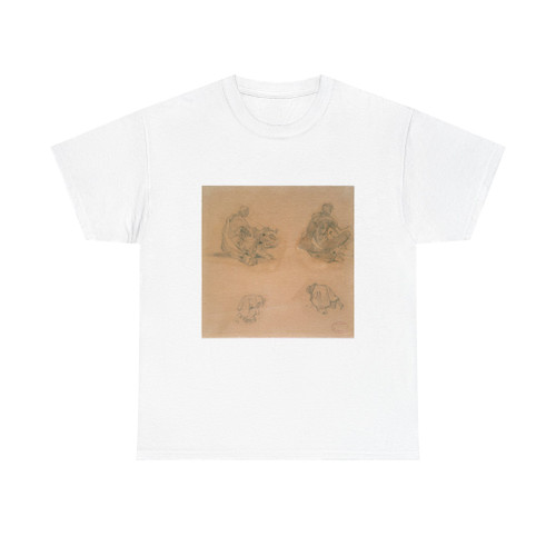 Studies for the funeral scaffold of a Sioux chief (Native Americans in Art) T-Shirt