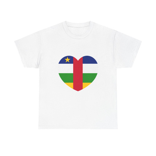 Heart Flag of Central African Republic - T-Shirt