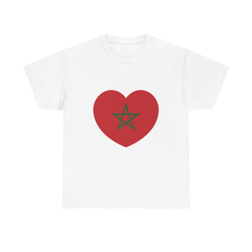 Heart Flag of Morocco - T-Shirt
