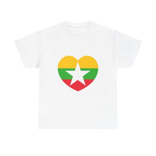 Heart Flag of Myanmar - T-Shirt