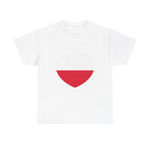 Heart Flag of Poland - T-Shirt