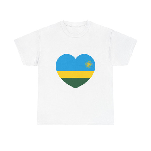 Heart Flag of Rwanda - T-Shirt