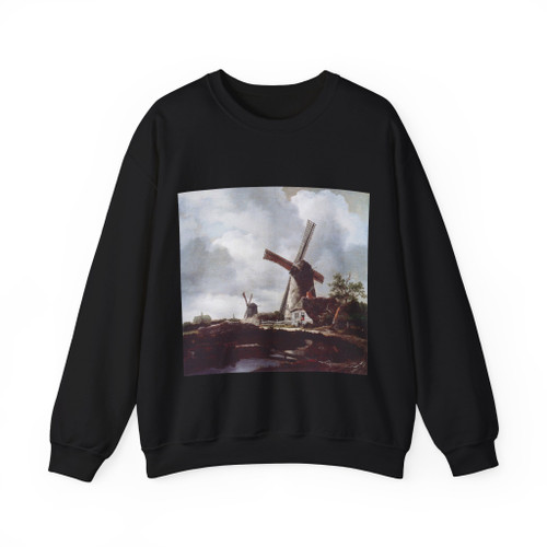 RUISDAEL, Jacob Isaackszon van - Mills (Artwork) Crewneck Sweatshirt