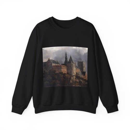 RUISDAEL, Jacob Isaackszon van - Bentheim Castle (detail) (Artwork) Crewneck Sweatshirt