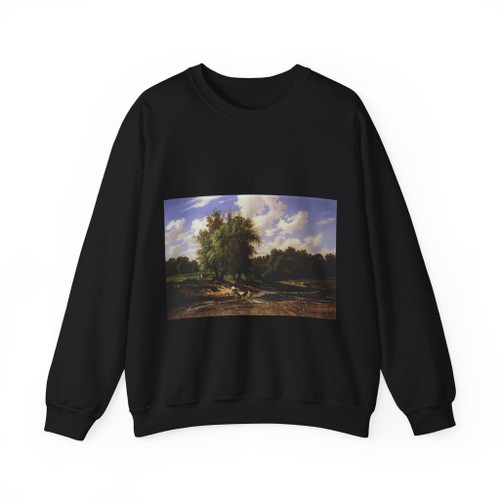 SHISKIN, Ivan Ivanovich - Cows at a Watering. 1867 (Artwork) Crewneck Sweatshirt