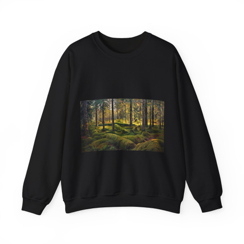 SHISKIN, Ivan Ivanovich - old fallen trees. Forest Cemetery 1893 (Artwork) Crewneck Sweatshirt