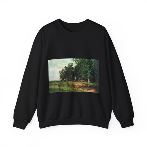 SHISKIN, Ivan Ivanovich - At mowing in an oak grove 1874 (Artwork) Crewneck Sweatshirt
