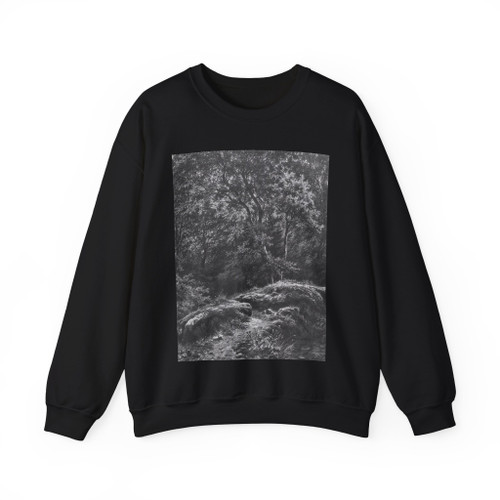 SHISKIN, Ivan Ivanovich - track in the woods. 1871 (Artwork) Crewneck Sweatshirt