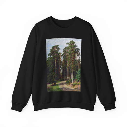 SHISKIN, Ivan Ivanovich - Sun in the woods 1895 (Artwork) Crewneck Sweatshirt