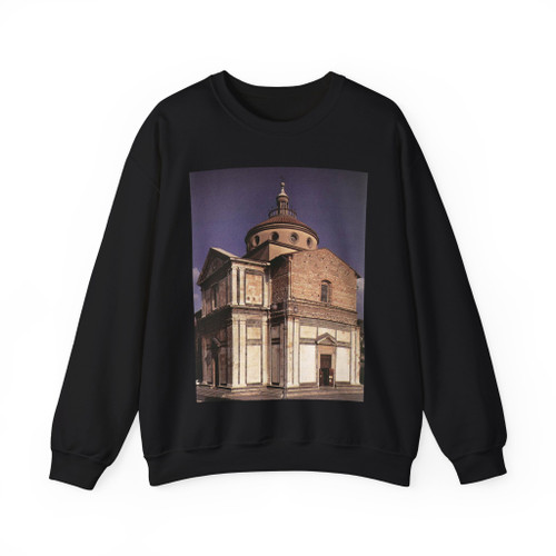 SANGALLO, Giuliano da - Exterior of the church (Artwork) Crewneck Sweatshirt