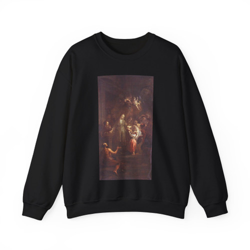 SCHMIDT, Martin Johann - St Elisabeth Distributing Alms (Artwork) Crewneck Sweatshirt