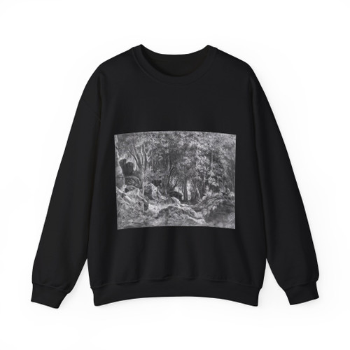 SHISKIN, Ivan Ivanovich - Balaam. Forest at Stones (Artwork) Crewneck Sweatshirt