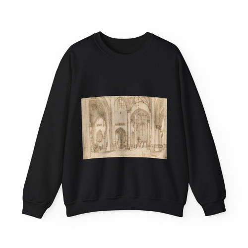 SAENREDAM, Pieter Jansz - Interior of St Bavo's Church in Haarlem (Artwork) Crewneck Sweatshirt