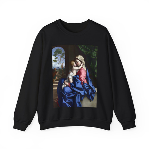 SASSOFERRATO - The Virgin and Child Embracing (Artwork) Crewneck Sweatshirt