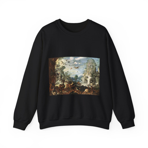 SAVERY, Roelandt - Landscapes with Wild Beasts (Artwork) Crewneck Sweatshirt