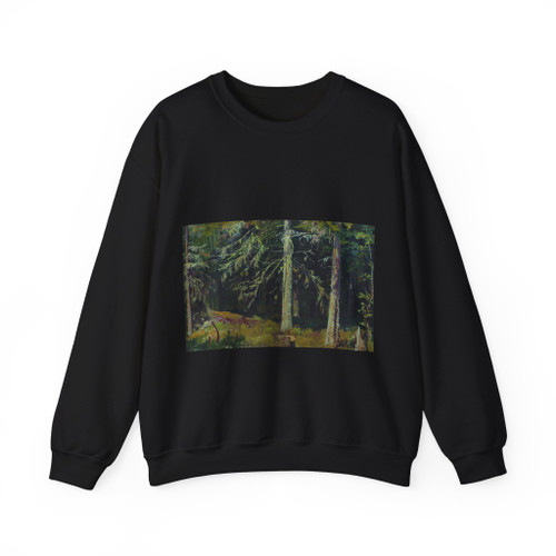 SHISKIN, Ivan Ivanovich - 1890 Fir Forest (Artwork) Crewneck Sweatshirt