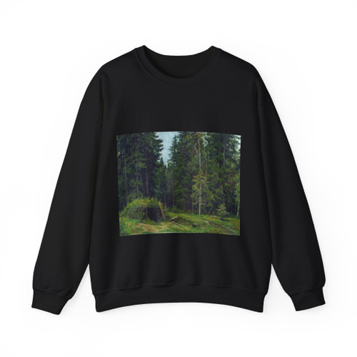 SHISKIN, Ivan Ivanovich - Forest lodge. 1892 (Artwork) Crewneck Sweatshirt