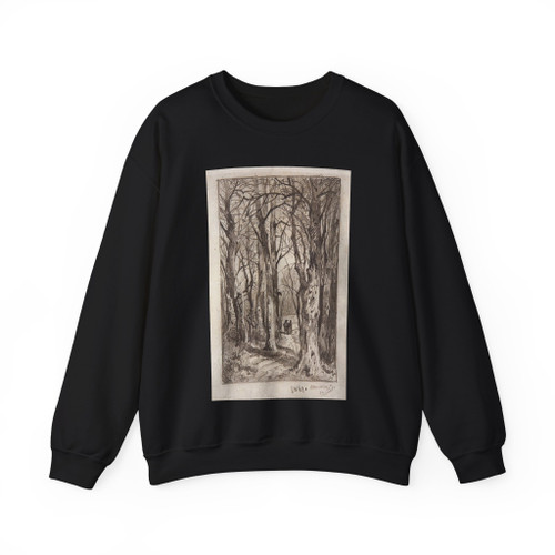 SHISKIN, Ivan Ivanovich - forest path. 1863 (Artwork) Crewneck Sweatshirt