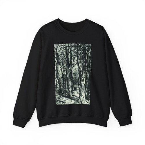 SHISKIN, Ivan Ivanovich - Forest path 1863 (Artwork) Crewneck Sweatshirt