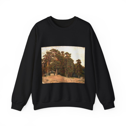 SHISKIN, Ivan Ivanovich - sandy road 1898 (Artwork) Crewneck Sweatshirt