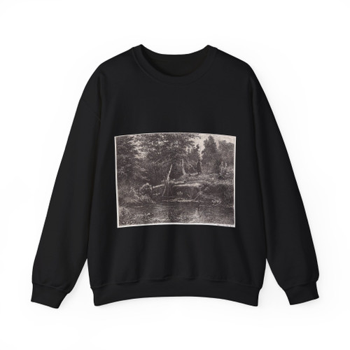SHISKIN, Ivan Ivanovich - Bridge. 1873 (Artwork) Crewneck Sweatshirt