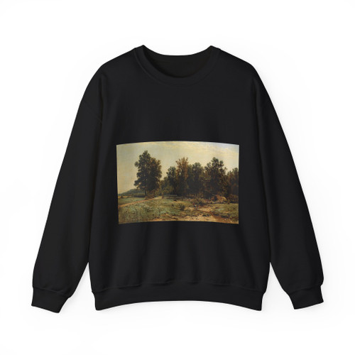 SHISKIN, Ivan Ivanovich - On the edge of oak forest in 1882 (Artwork) Crewneck Sweatshirt