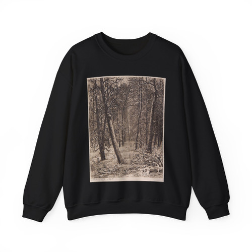 SHISKIN, Ivan Ivanovich - Winter. 1885 (Artwork) Crewneck Sweatshirt