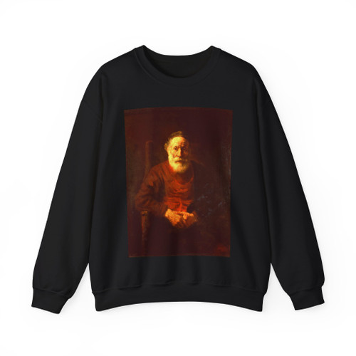 REMBRANDT Harmenszoon van RIJN - Portrait of an Old Man in Red (Artwork) Crewneck Sweatshirt