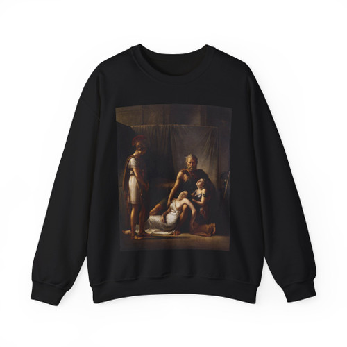 KINSOEN, Francois-Joseph - The Death of Belisarius' Wife (Artwork) Crewneck Sweatshirt
