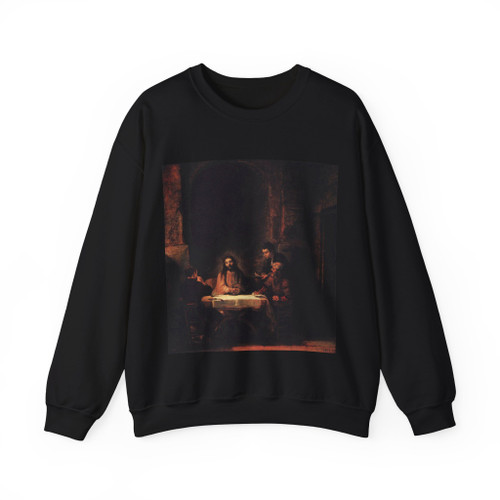 REMBRANDT Harmenszoon van RIJN - Supper at Emmaus (Artwork) Crewneck Sweatshirt
