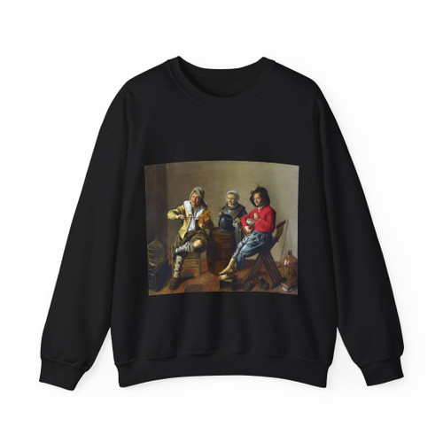MOLENAER, Jan Miense - Two Boys and a Girl Making Music (Artwork) Crewneck Sweatshirt