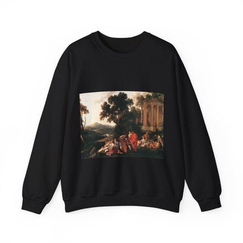 LA HIRE, Laurent de - Laban Searching Jacob's Bagagge for the Stolen Idols (Artwork) Crewneck Sweatshirt