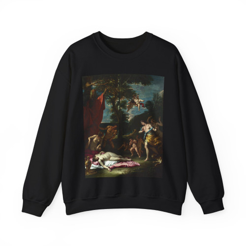 RICCI, Sebastiano - The Meeting of Bacchus and Ariadne (Artwork) Crewneck Sweatshirt