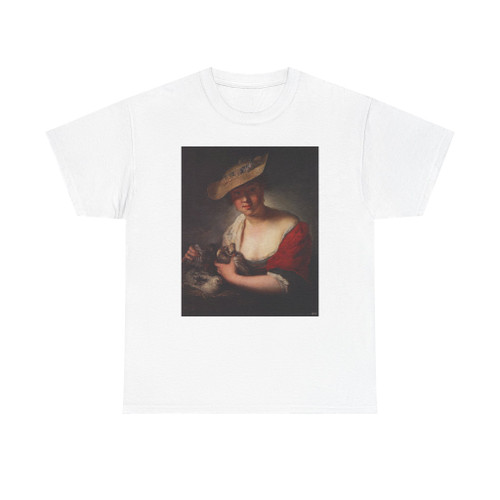 PESNE, Antoine - Girl with Pigeons (Artwork) T-Shirt