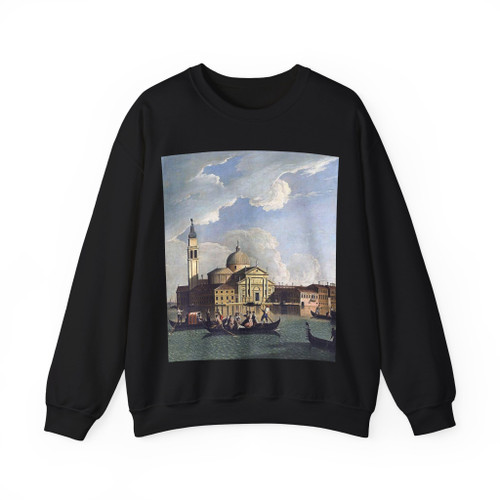 RICHTER, Johan - View of San Giorgio Maggiore, Venice (Artwork) Crewneck Sweatshirt