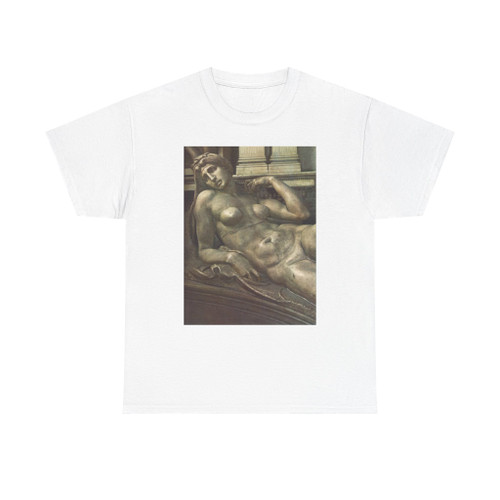 MICHELANGELO, Buonarroti -Medicis- Dawn (detail) (Artwork) T-Shirt