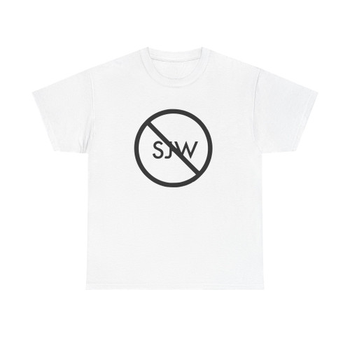 Anti SJW logo black and white vector (Political) T-Shirt