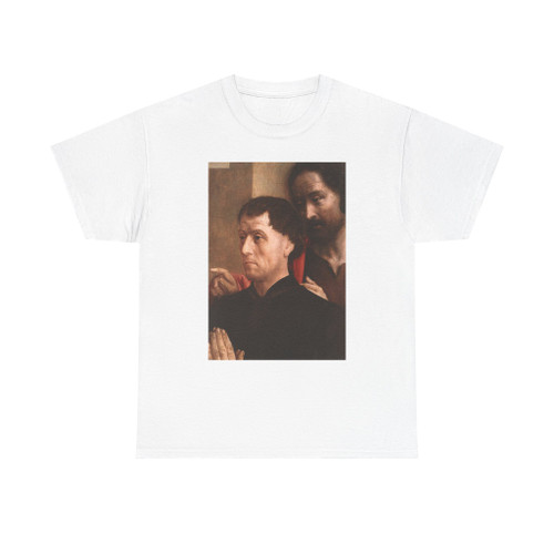GOES, Hugo van der - Portrait of a Donor with St John the Baptist (Artwork) T-Shirt