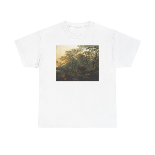 BERCHEM, Nicolaes - An Italianate Landscape (Artwork) T-Shirt