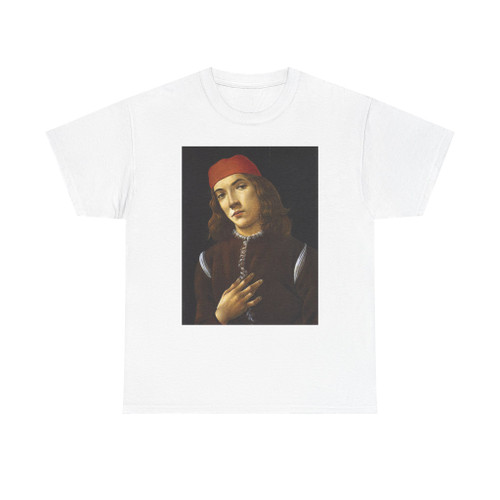 BOTTICELLI, Sandro - Portrait of a Young Man2 (Artwork) T-Shirt