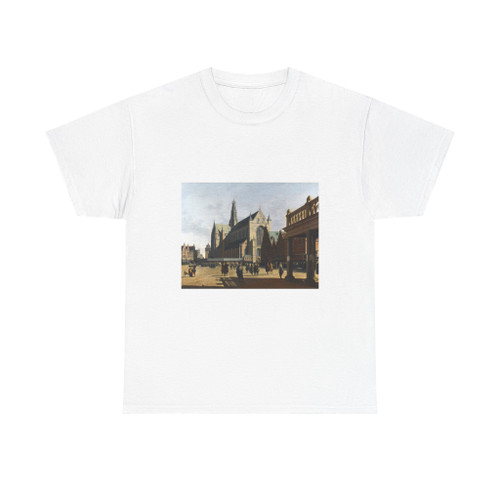 BERCKHEYDE, Gerrit Adriaensz - The Market Place and the Grote Kerk at Haarlem (Artwork) T-Shirt