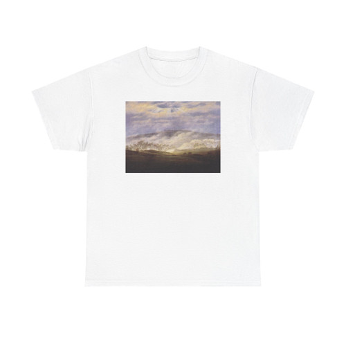 FRIEDRICH, Caspar David - Fog in the Elbe Valley (Artwork) T-Shirt