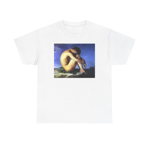 FLANDRIN, Hippolyte - Young Man by the Sea (Artwork) T-Shirt