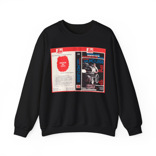 THE AMAZING MR NO LEGS ACTION EXPLOITATION (VHS COVER) Crewneck Sweatshirt