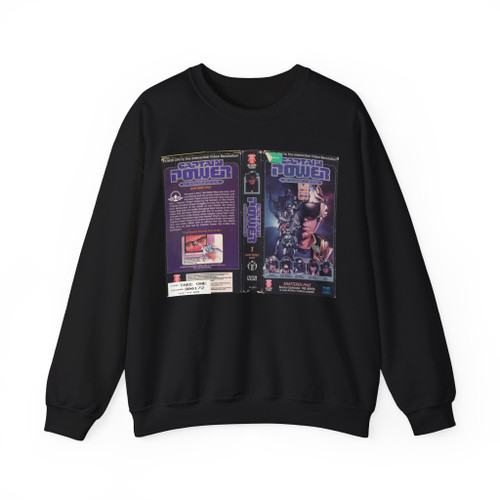 CAPTAIN POWER AND THE SOLDIERS OF THE FUTURE SHATTERED PAST (VHS COVER) Crewneck Sweatshirt
