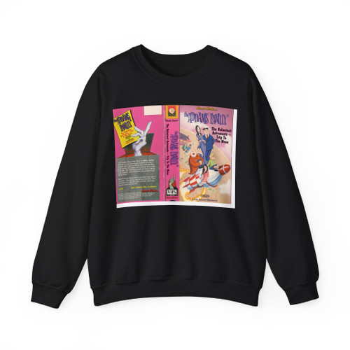 THE ADAMS FAMILY THE RELUCTANT ASTRONAUTS AND TRIP TO THE MOON (VHS COVER) Crewneck Sweatshirt