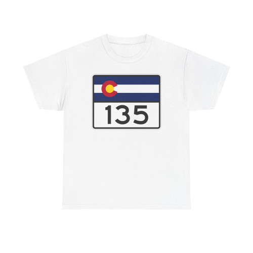 Colorado 135 wide (Colorado) (Road Sign) T-Shirt