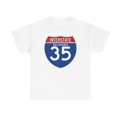 I-35 OK (Oklahoma) (Road Sign) T-Shirt